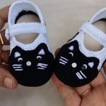 Crochet Cat Shoes For Babies