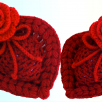 Crochet Heart With Flower