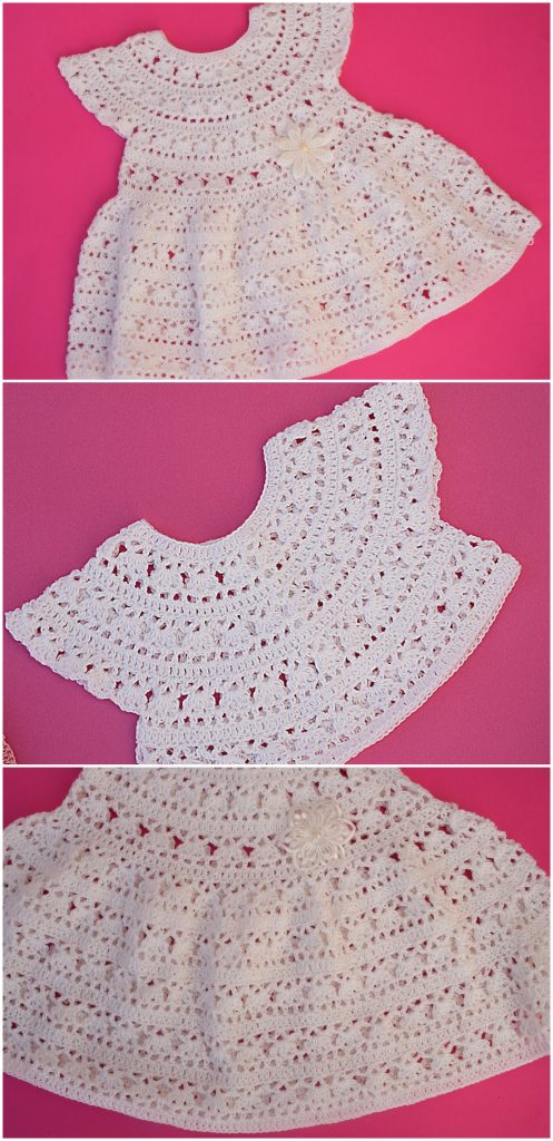 Fast And Easy Dress For Baby Girl - Crochet Ideas