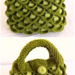 Crochet Peacock Feather Stitch Handbag