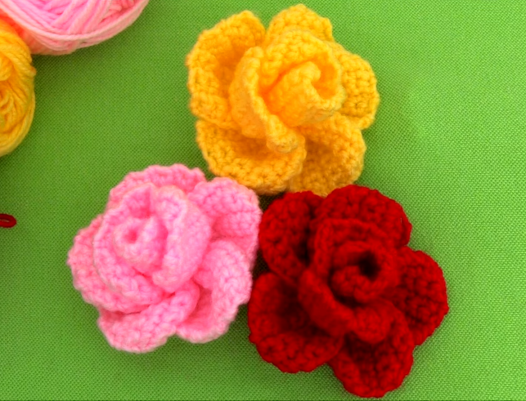 Crochet 3 D Spring Flower Crochet Ideas