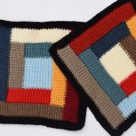 Crochet Colored Granny Square For Blankets