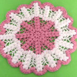 Crochet Lovely Doily With A Big Flower