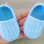 Crochet Baby Moccasins From 0 To 3 Months