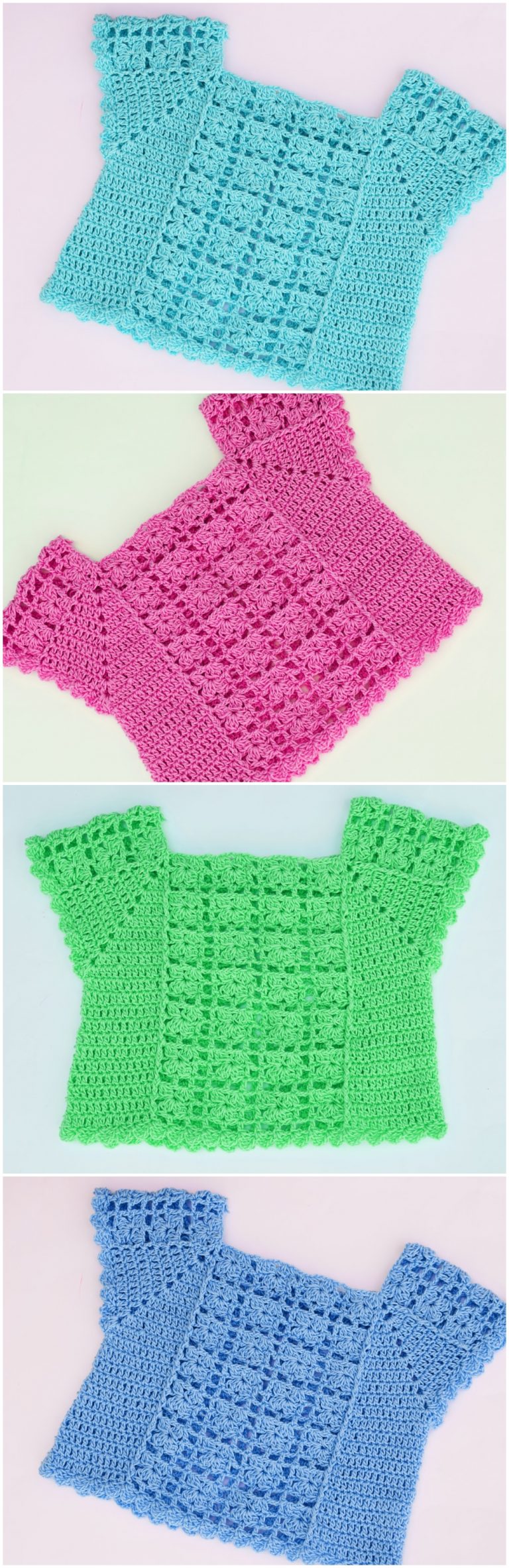 Crochet Fast And Easy Baby Girl Blouse Crochet Ideas