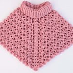 Crochet Turtleneck Poncho In All Sizes