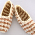 Crochet Two Colored Slippers