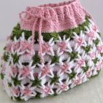 Crochet Purse Bag With Magic Star Flowers