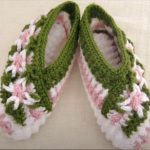Crochet Magic Star Flower Stitch Slippers For Adults