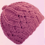 Crochet Celtic Stitch Beret Hat