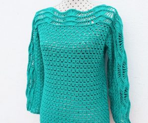 Crochet Easy Sweater Blouse