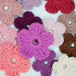 Crochet Simple Flower Applique