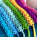Crochet A Colorful Blanket With Tassels