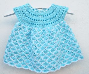 Crochet Beautiful Dress For Baby Girl