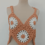 Crochet Beautiful Top With Granny Squares