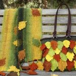 Fall Leaves Scarf And Handbag