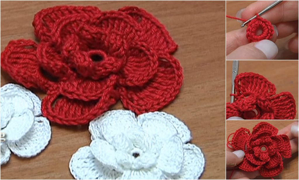 Magnificent Crochet Rose Flower Tutorial Crochet Ideas