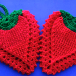 Crochet Strawberry Potholders
