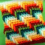 Cover For Pillows (Rainbow Stitch)
