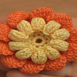 Crochet Flower With Popcorn Stitches