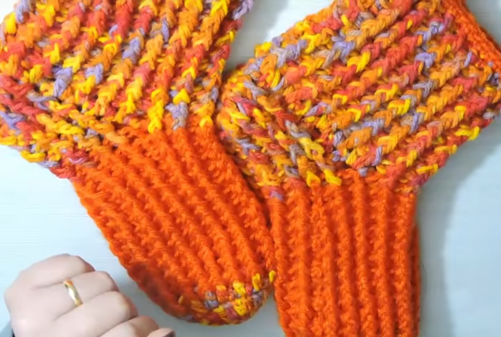 How To Crochet Colorful Socks (From 32 To 40 Sizes) - Crochet Ideas