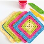 Colorful Granny Square Dishcloth Pattern