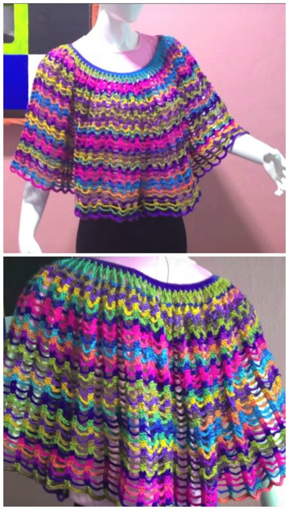 The Easiest Poncho Video Tutorial - Crochet Ideas