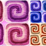 Crochet Rainbow Colored Squares