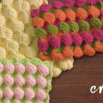 Reversible Crochet Bubble Square