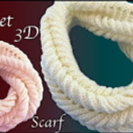Crochet Trendy 3 D Scarf