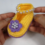 Crochet Baby Girl Shoes Step By Step Video Tutorial