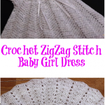Crochet ZigZag Stitch Baby Girl Dress