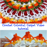 Crochet Colorful Carpet Video tutorial
