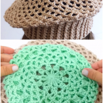 Crochet Beret Hat In 3 Sizes