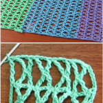 Crochet X And K Stitch Scarf