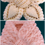 Crochet Butterfly Braid 3D Scarf