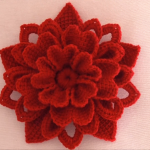 Crochet 3 D Gorgeous Flower