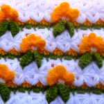 Crochet Star Stitch Combined With Flower Stitch