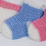 Fast And Easy Crochet Baby Socks