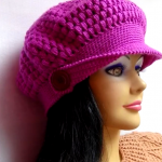 Crochet Stylish Beret Hat
