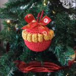 Crochet Christmas Ball Ornament