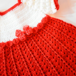 Crochet Baby Dress For Christmas
