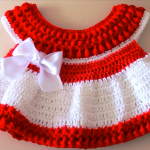 Crochet Cute Christmas Baby Dress