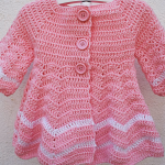 Crochet Lovely Coat For Baby Girl