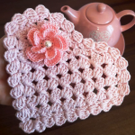 Crochet Easy Heart Doily