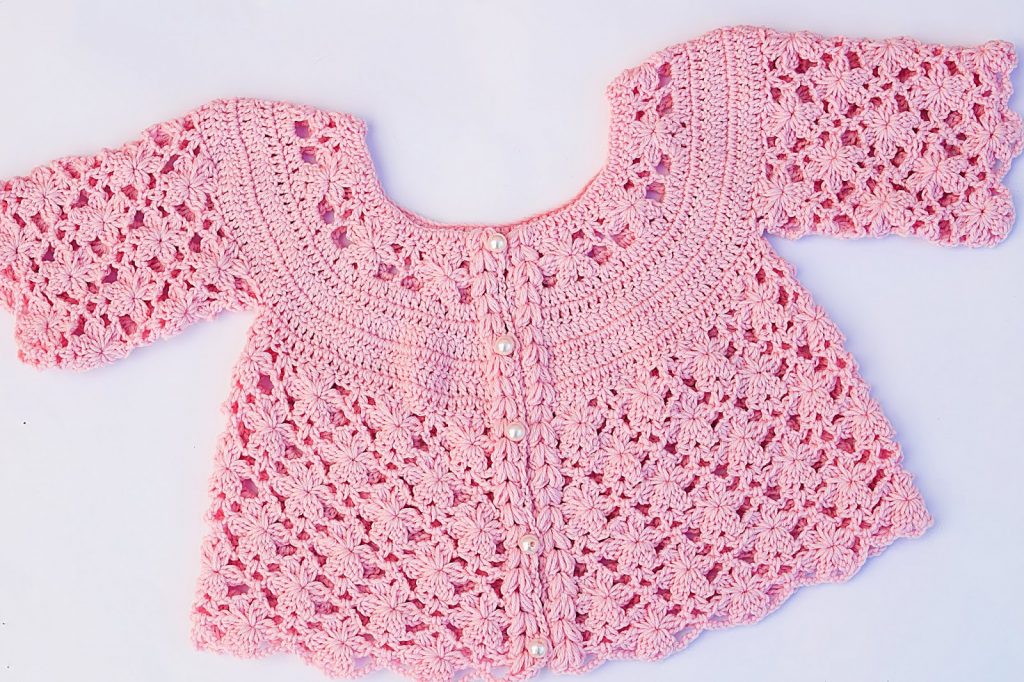 Crochet Baby Girl Jacket - Crochet Ideas