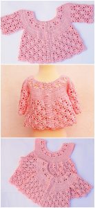 Crochet Baby Girl Jacket - Crochet Ideas