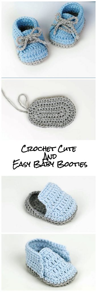 Crochet Cute And Easy Baby Booties - Crochet Ideas