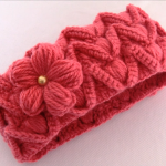 Crochet Beautiful Headband With 3 D Flower
