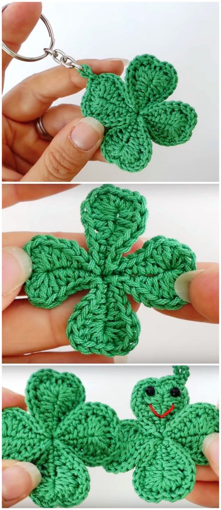 Crochet Cloverleaf Applique - Crochet Ideas